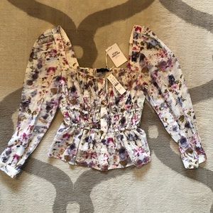 Beautiful J.Crew floral print top.
